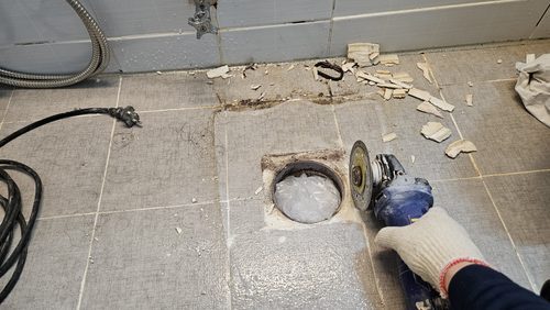 미추홀구 누수탐지 문학동 빌라 4층 욕실 배수구 시공 후기 사진