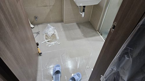동두천 누수탐지 지행동 상가주택 지하주차장 천장 아래 시공 후기 사진