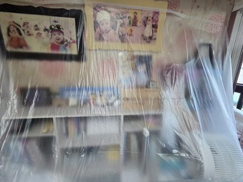 과해동 빌라 2층 거실 시공 후기 사진