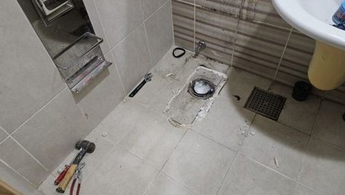 외발산동 상가 1층 화장실 시공 후기 사진