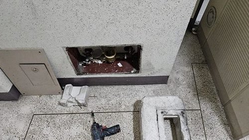 상왕십리동 아파트 13층 거실 벽면 시공 후기 사진