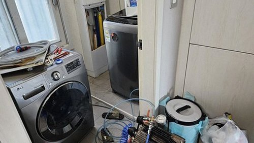 불광동 단독주택 마당 수도관 시공 후기 사진