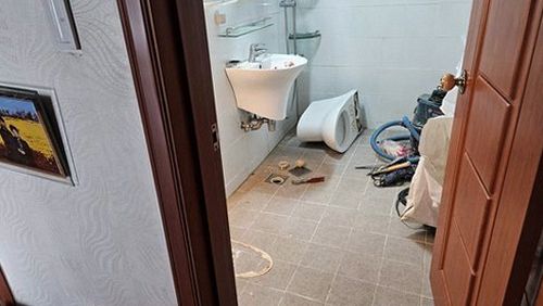 상록구 누수탐지 배관 압력 시험 게이지와 장비를 설치한 점검 현장