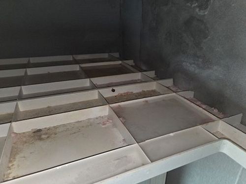 천안시 동남구 누수탐지 다가동 상가 1층 세면대 주변 시공 후기 사진