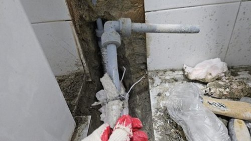 포천 누수탐지 수도계량기 별침 약식 테스트 장면