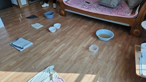 군포 누수탐지 송부동 아파트 6층 거실 바닥 시공 후기 사진