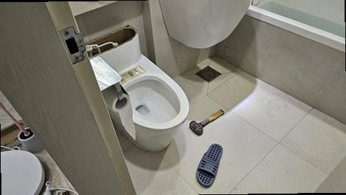 덕양구 누수탐지 행신동 빌라 3층 욕실 앞 시공 후기 사진