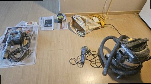 서대문구 누수탐지 관로 위치를 표시하고 최소 범위로 바닥을 굴착하는 과정