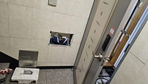 강북구 누수탐지 수도계량기 별침을 확인하는 약식 점검 장면