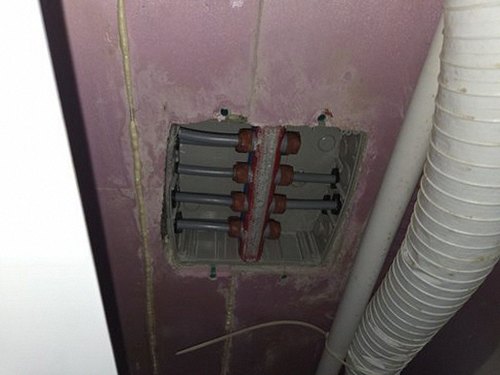 신원동 누수탐지 아파트 벽지 물샘 흔적 처치 전후 비교