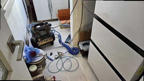 부산 중구 누수탐지 수도계량기 별침과 누수 점검 과정을 보여주는 현장 이미지