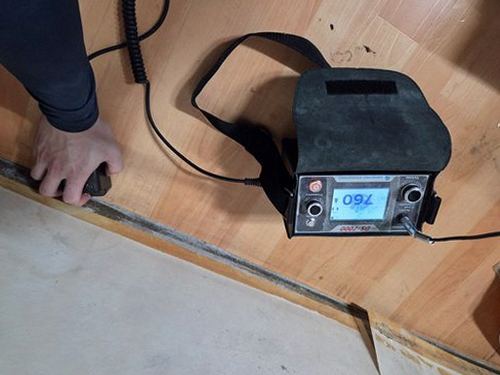 영통구 누수탐지 배관 검사 장비로 압력을 확인하고 누수 위치를 좁히는 과정