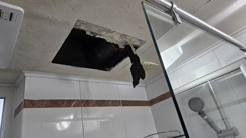 일산동구 누수탐지 풍동 상가 1층 창고 바닥 시공 후기 사진